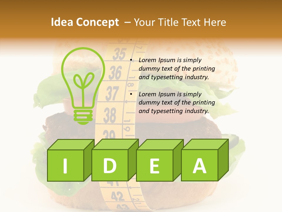 Bread Unhealthy Slim PowerPoint Template