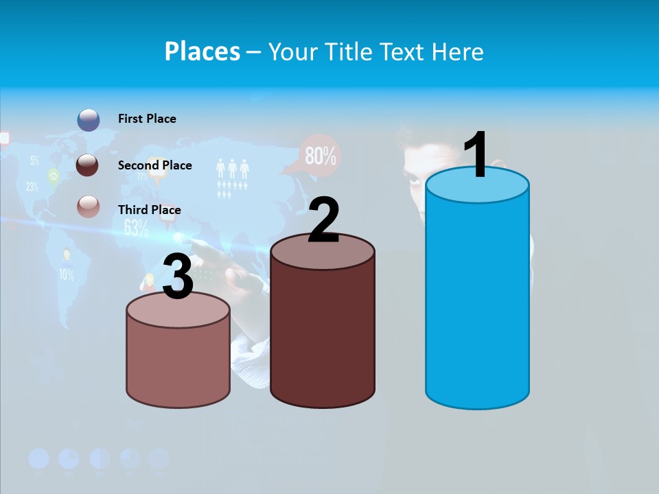 Glowing Friend Human PowerPoint Template