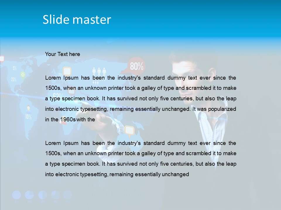 Glowing Friend Human PowerPoint Template