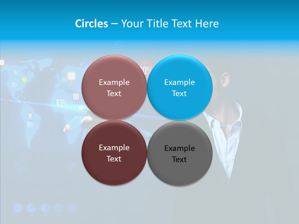 Glowing Friend Human PowerPoint Template