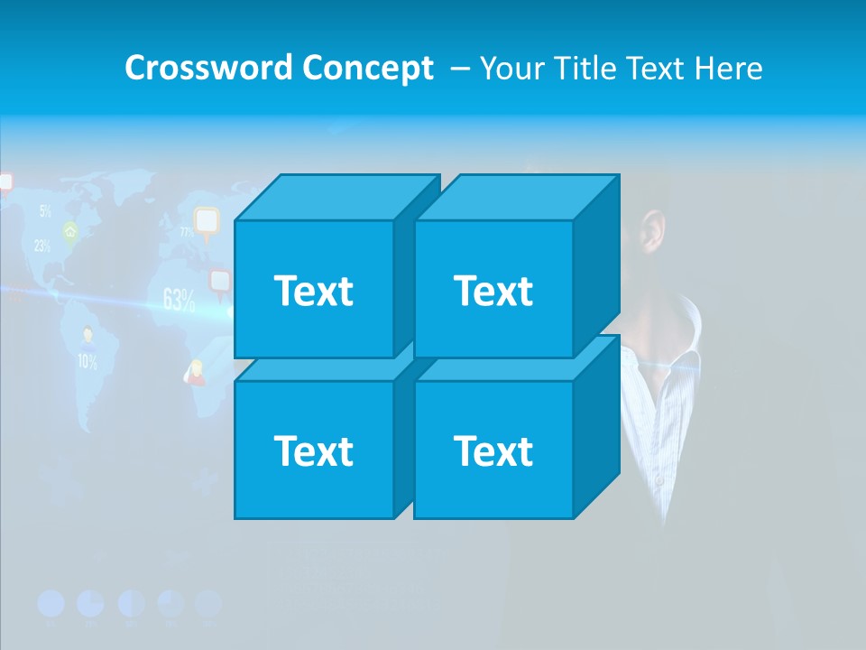 Glowing Friend Human PowerPoint Template