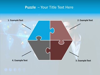 Glowing Friend Human PowerPoint Template