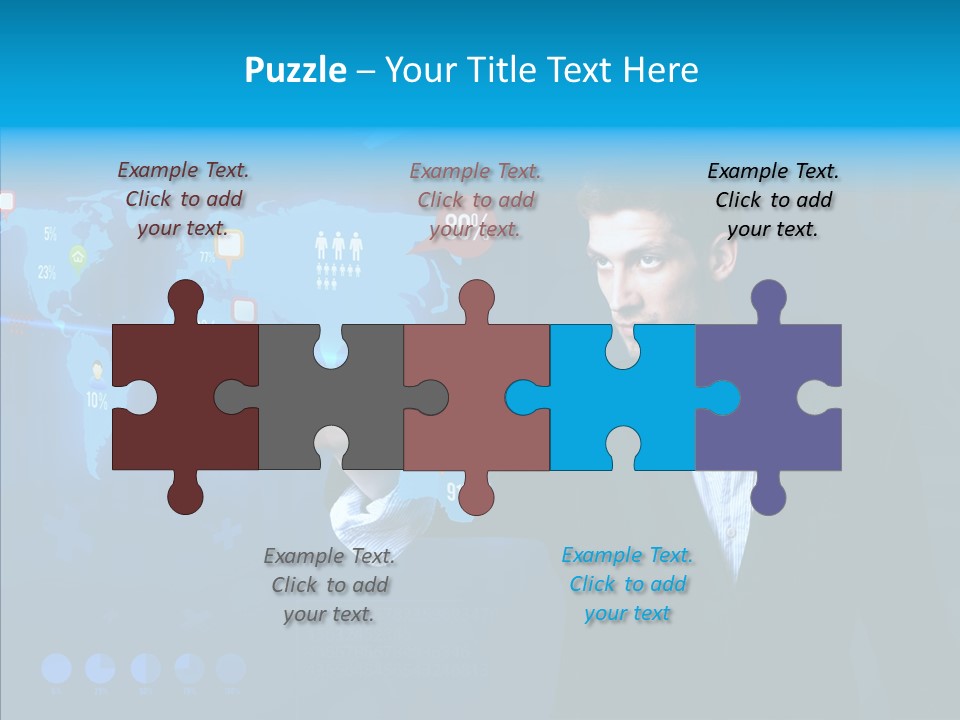 Glowing Friend Human PowerPoint Template