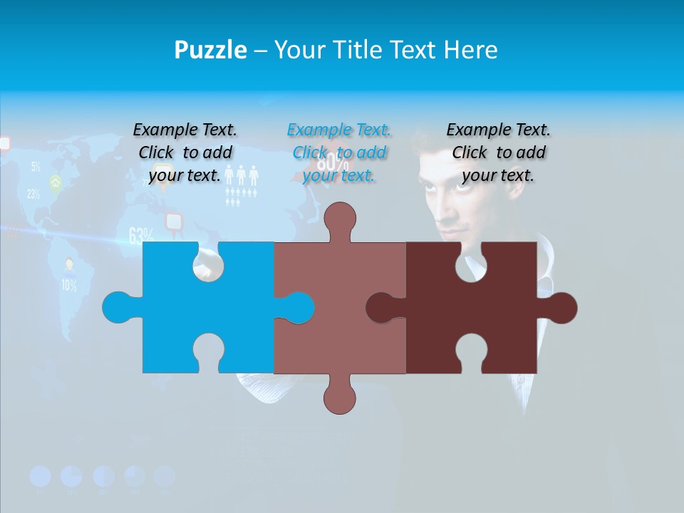 Glowing Friend Human PowerPoint Template