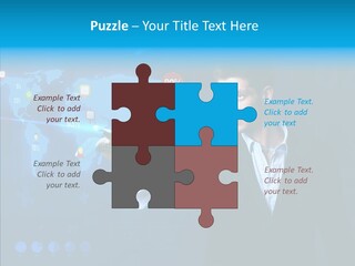 Glowing Friend Human PowerPoint Template