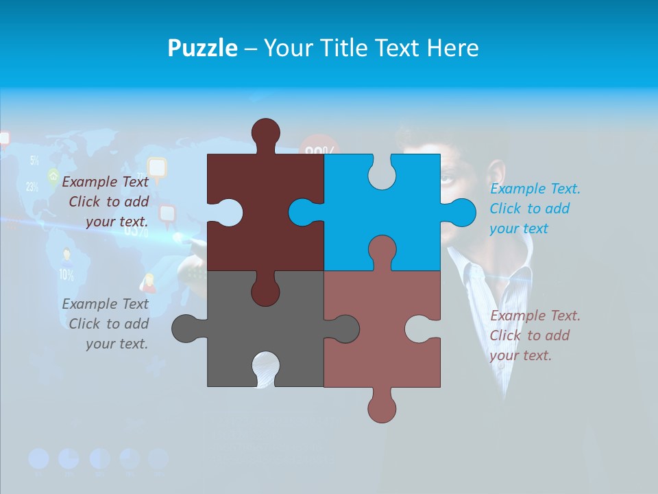 Glowing Friend Human PowerPoint Template