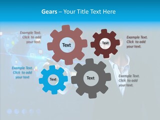 Glowing Friend Human PowerPoint Template