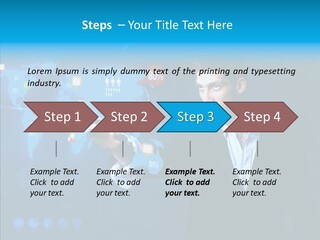 Glowing Friend Human PowerPoint Template