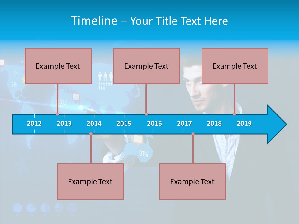 Glowing Friend Human PowerPoint Template