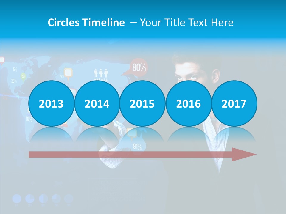 Glowing Friend Human PowerPoint Template