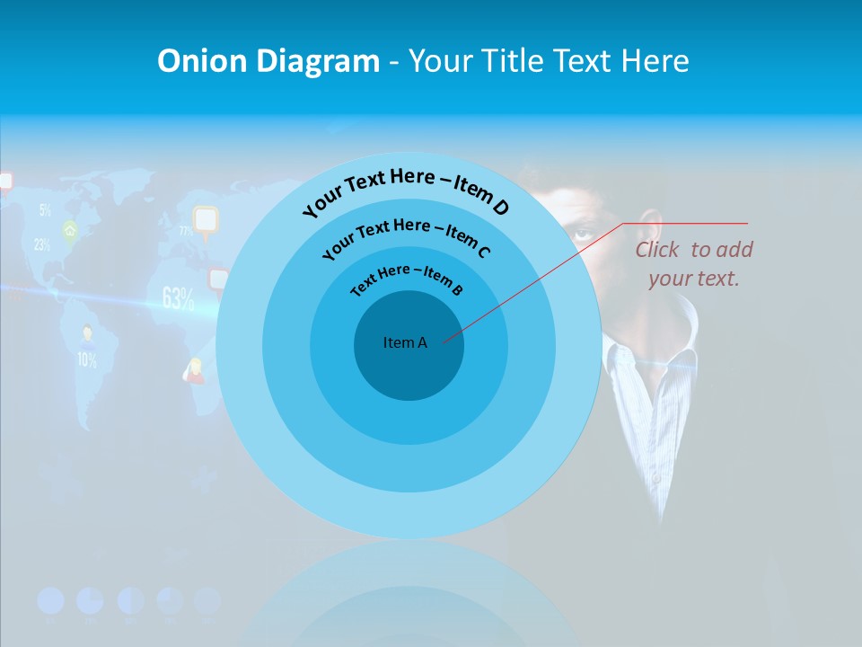 Glowing Friend Human PowerPoint Template