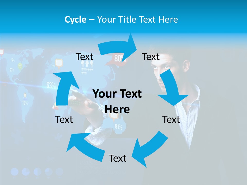 Glowing Friend Human PowerPoint Template