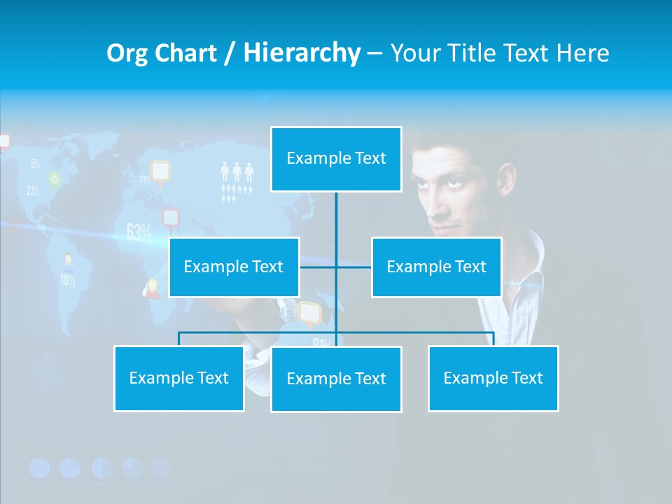 Glowing Friend Human PowerPoint Template