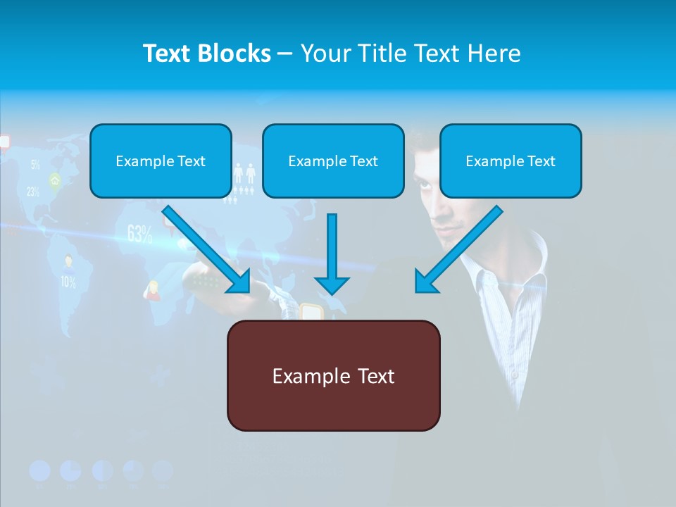 Glowing Friend Human PowerPoint Template