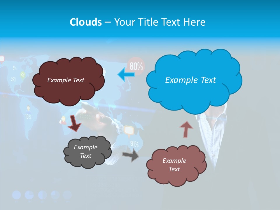 Glowing Friend Human PowerPoint Template