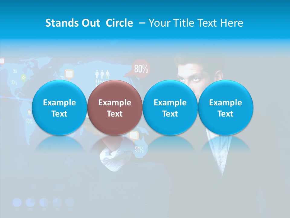 Glowing Friend Human PowerPoint Template