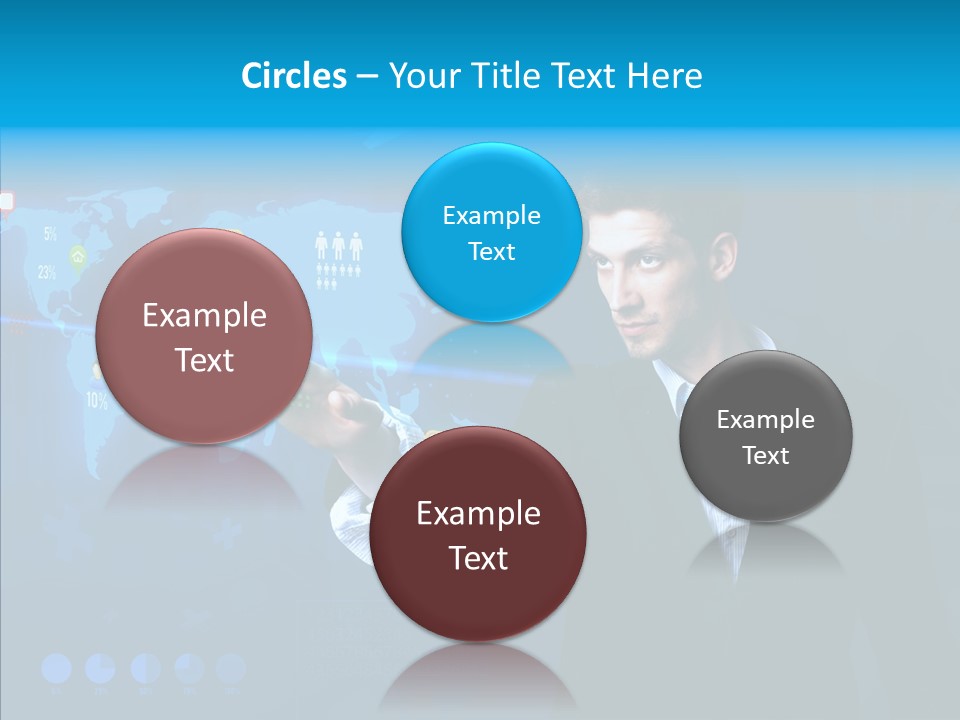 Glowing Friend Human PowerPoint Template