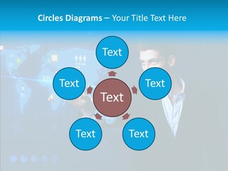 Glowing Friend Human PowerPoint Template