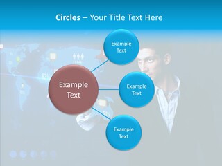 Glowing Friend Human PowerPoint Template