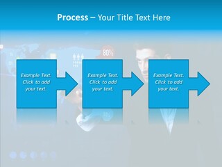 Glowing Friend Human PowerPoint Template