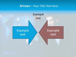 Glowing Friend Human PowerPoint Template