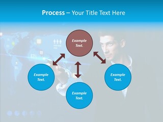 Glowing Friend Human PowerPoint Template
