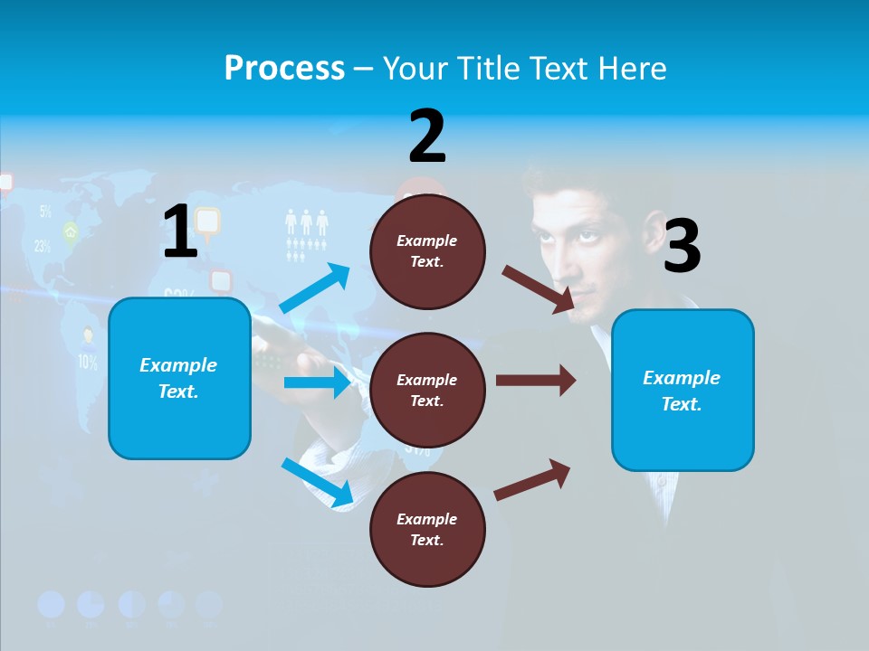 Glowing Friend Human PowerPoint Template