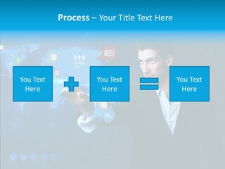Glowing Friend Human PowerPoint Template