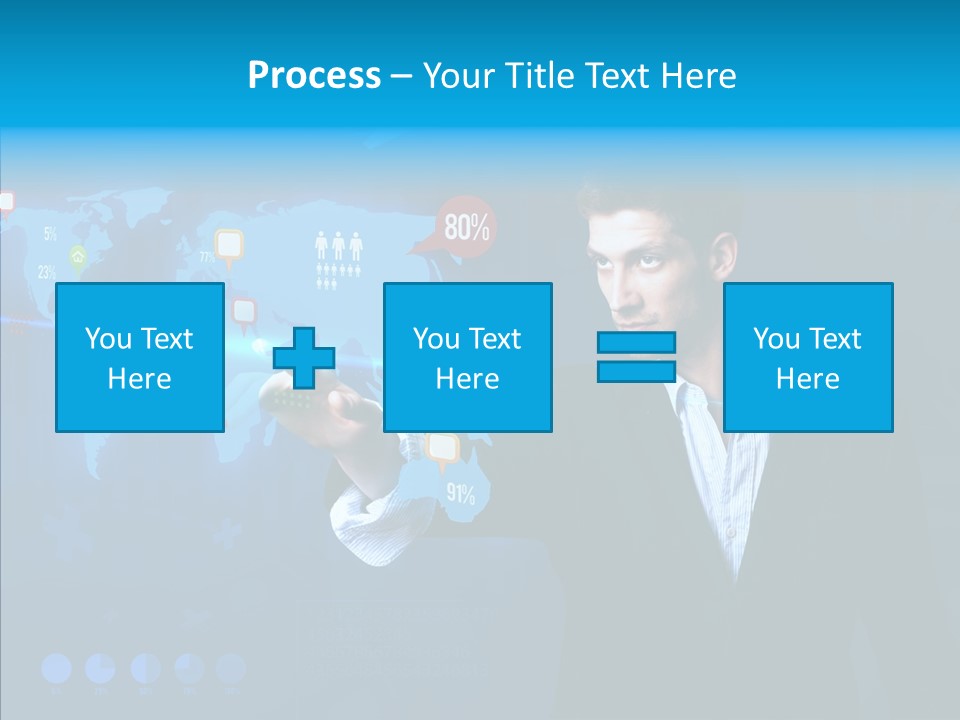 Glowing Friend Human PowerPoint Template