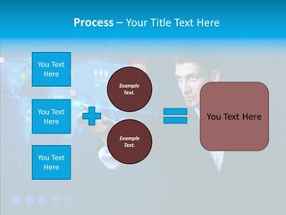 Glowing Friend Human PowerPoint Template