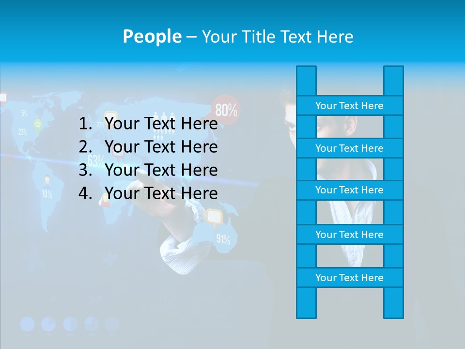 Glowing Friend Human PowerPoint Template