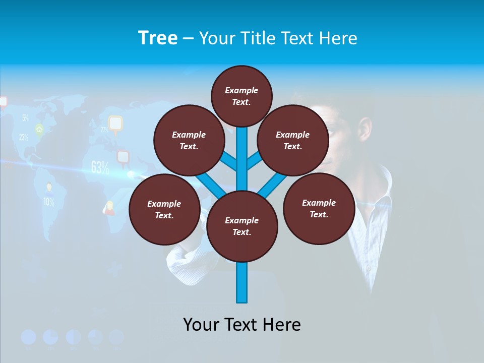 Glowing Friend Human PowerPoint Template