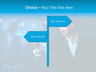 Glowing Friend Human PowerPoint Template