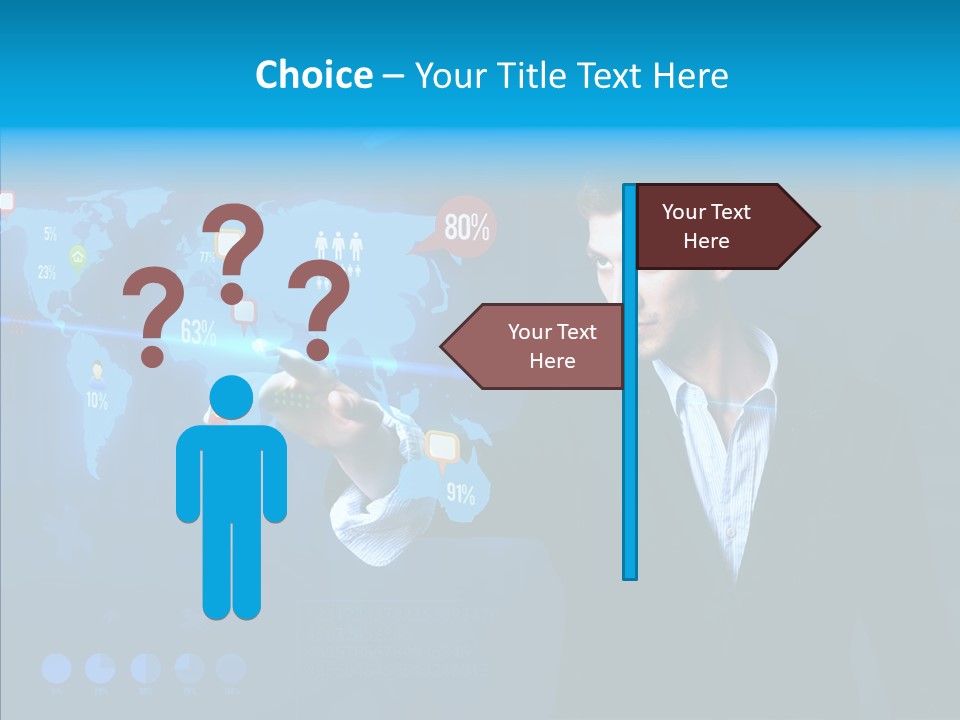 Glowing Friend Human PowerPoint Template