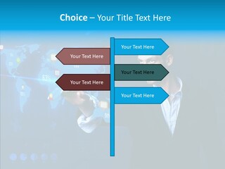 Glowing Friend Human PowerPoint Template