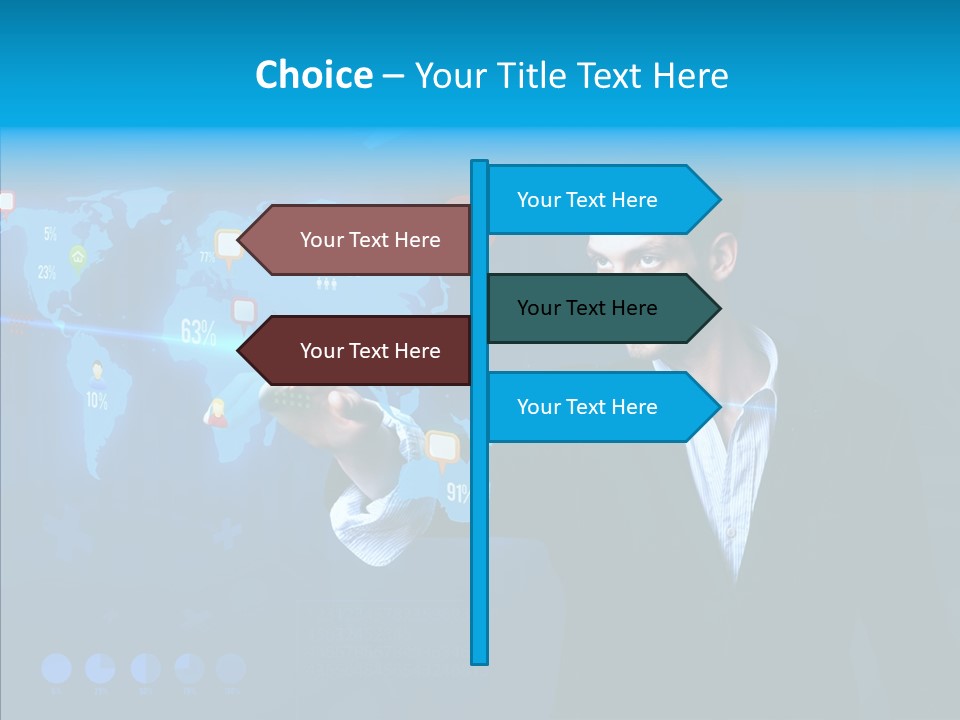 Glowing Friend Human PowerPoint Template