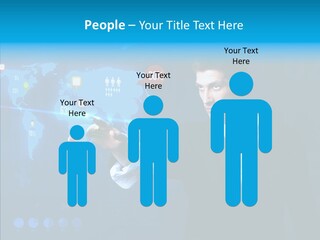 Glowing Friend Human PowerPoint Template
