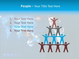 Glowing Friend Human PowerPoint Template