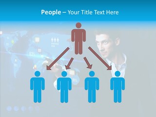 Glowing Friend Human PowerPoint Template