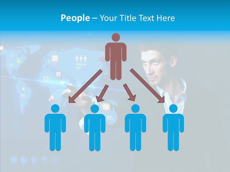 Glowing Friend Human PowerPoint Template