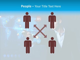Glowing Friend Human PowerPoint Template