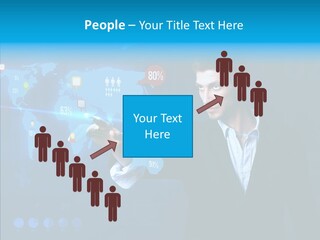 Glowing Friend Human PowerPoint Template