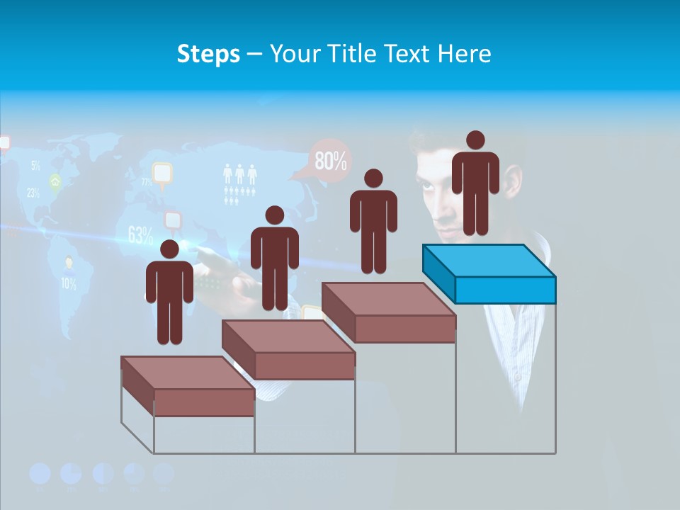 Glowing Friend Human PowerPoint Template