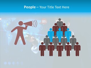 Glowing Friend Human PowerPoint Template