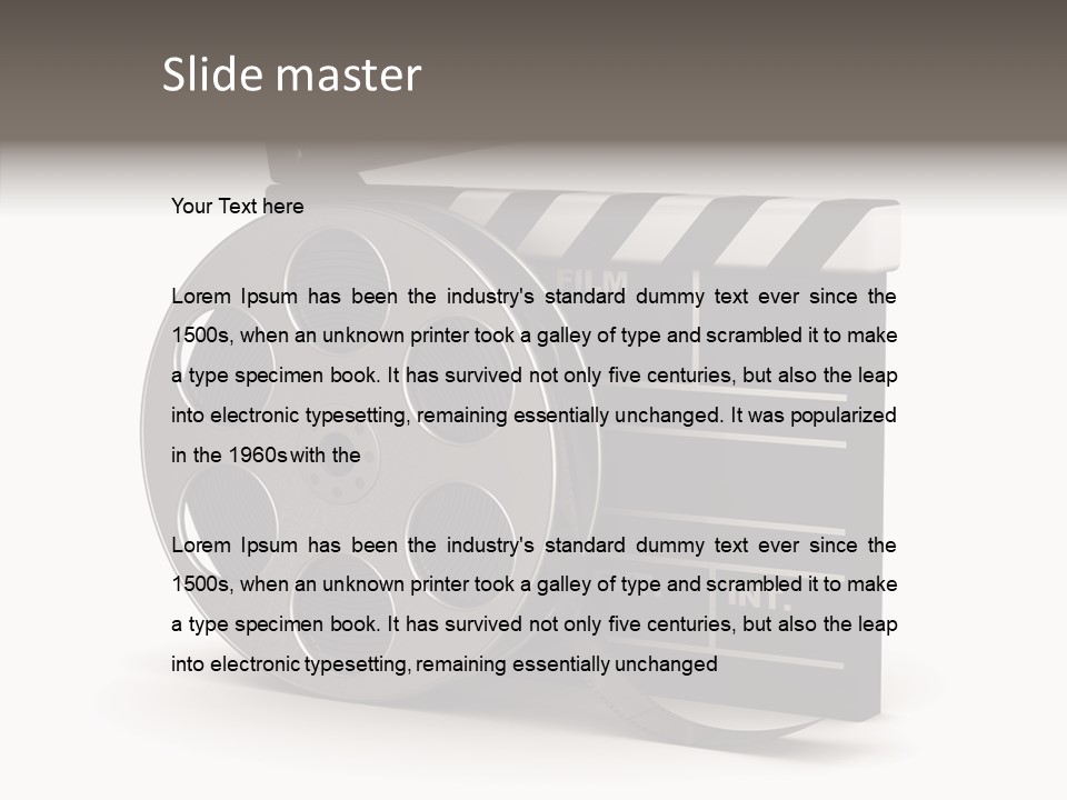 Studio Black Abstract PowerPoint Template