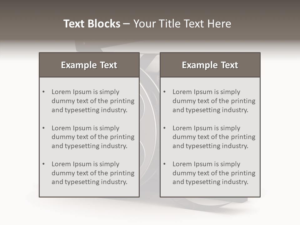 Studio Black Abstract PowerPoint Template