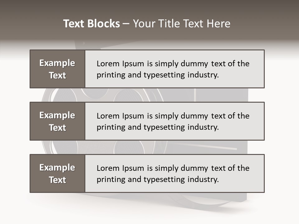 Studio Black Abstract PowerPoint Template