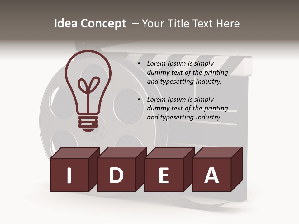 Studio Black Abstract PowerPoint Template