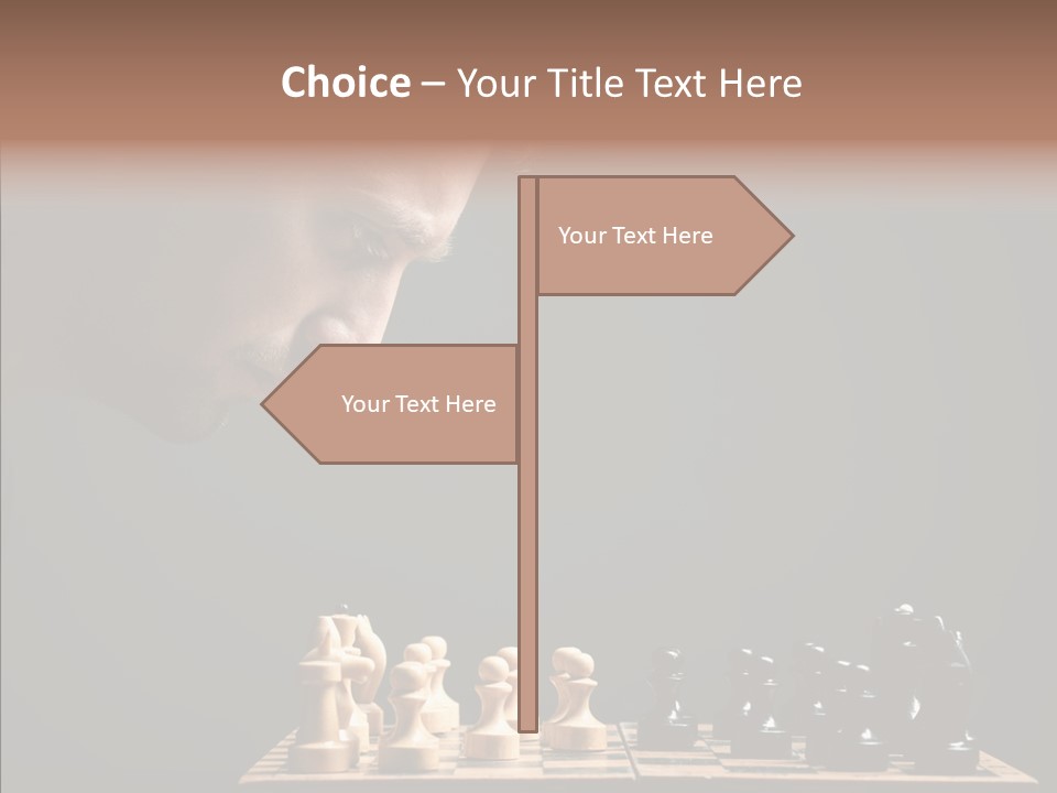 Psychology Studying Decision PowerPoint Template