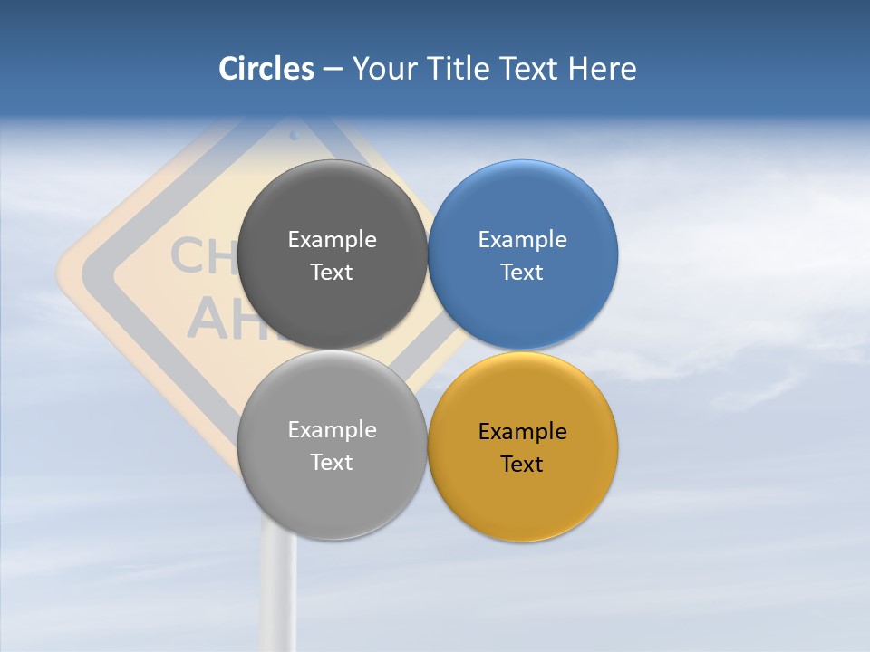 Background Roadsign Idea PowerPoint Template